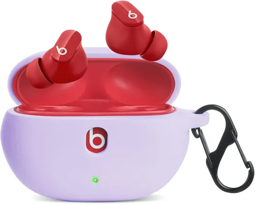 Miniatura 10 de LiZHi Funda para Beats Studio Buds, Beats Studio Buds+ Plus, funda de transporte de silicona con llavero para auriculares inalámbricos Beats Studio