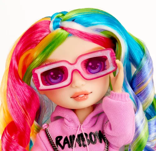 Miniatura 5 de RAINBOW HIGH Creative Crystals Amaya - Muñeca modelo arcoíris de 11.0 in con accesorio de cristal, kit de bricolaje, anillo para ti, juego