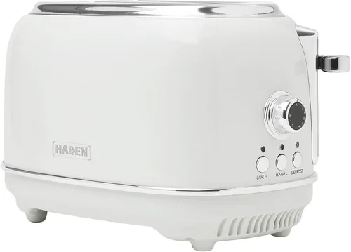 Miniatura 12 de Haden Heritage Tostadora de ranura ancha de 2 rebanadas, tostadora de pan de acero inoxidable con control de tostado ajustable, bandeja para migas