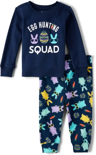 Miniatura 15 de The Children's Place - Pijamas de algodón a juego para la familia, temática de Pascua