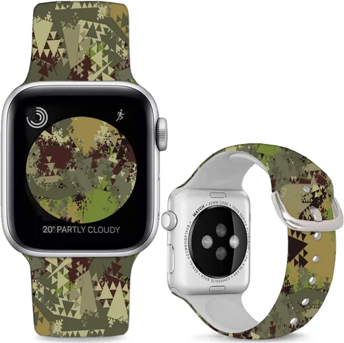 Miniatura 10 de Correas de silicona suaves compatibles con Apple Watch Band de 1.496 in 1.575 in 1.614 in 1.654 in 1.732 in 1.772 in 1.811 in 1.929 in, correa