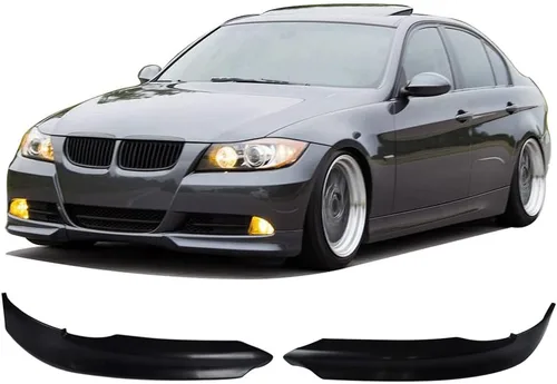 Miniatura 12 de IKON MOTORSPORTS, Parachoques de alerón delantero compatible con BMW 3 Series E90 2005-2008, estilo de fábrica pintado #A34 Metálico Ártico/Metálico