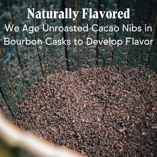 Miniatura 7 de Raaka Chocolate Bourbon Cask Aged 82% Chocolate negro Regalo de chocolate negro gourmet Orgánico, vegano, sin soja, sin gluten, Kosher Barras