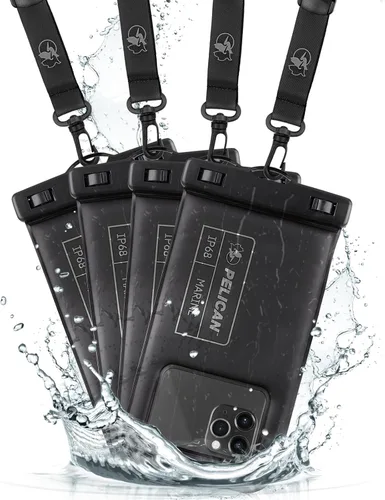 Miniatura 11 de Pelican Marine - Bolsa impermeable para teléfono IP68 con bolsillo de almacenamiento (grande) - Estuche impermeable flotante para teléfono