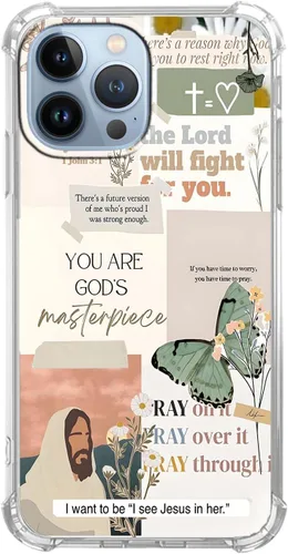 Miniatura 9 de Funda para Celular con Versículos de la Biblia, Colocación de Citas Cristianas de Jesús, Diseño Collage, Funda Protectora Suave de TPU de Moda