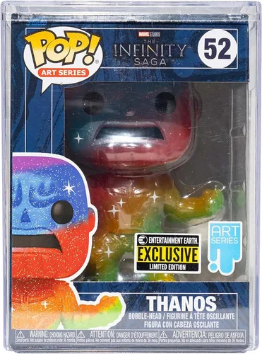 Miniatura 3 de Funko Marvel Infinity Saga Thanos Art Series Pop! Figura de vinilo con pop premium! Protector Entertainment Earth Exclusivo