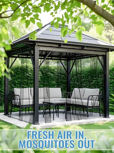 Miniatura 6 de ANPHSIN 2 barreras de red de jardín – 10 x 13 pies para cada red de malla de jardín de pájaros, malla de jardín resistente para terrazas, balcones