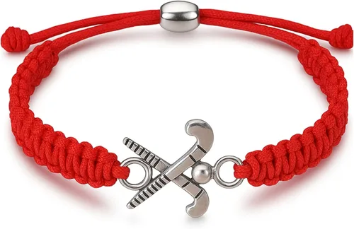Miniatura 9 de Pulsera con dije de hockey sobre hierba Sportybella - Ajustable para niñas con dije de palo, joyería regalo para jugadoras, equipos y entrenadores