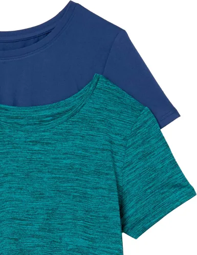 Miniatura 67 de Amazon Essentials Camiseta de manga corta con cuello redondo para mujer, de secado rápido, para entrenamiento, gimnasio, paquete múltiple