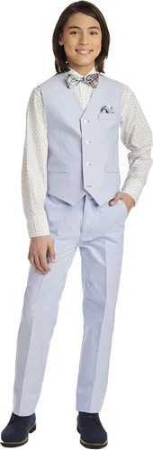 Miniatura 6 de Nautica Boys' 4-Piece Set with Dress Shirt, Bowtie, Vest and Pants