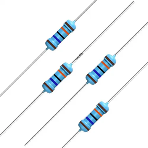 Miniatura 97 de California JOS 100 unidades de resistencia de 0.12 ohmios 1/4w (0.25 W) Resistencia fija de película metálica de tolerancia ±1%, más de 189 valores