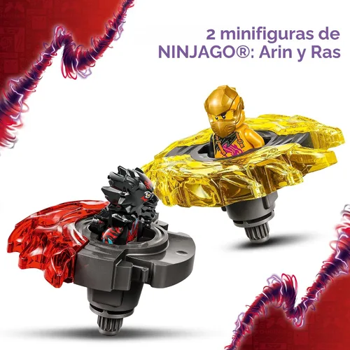 Miniatura 4 de LEGO NINJAGO Paquete de Batalla Spinjitzu Dragón - Juguete de Construcción con Cuchilla Giratoria para Niños, Niños y Niñas, Edades 6+ - con 2