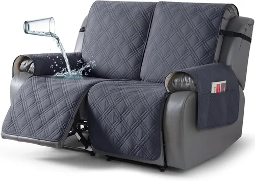Miniatura 46 de TAOCOCO Fundas para Sillón de Dos Plazas Reclinable 100% Impermeables, Fundas Divididas para Loveseat Reclinable, Funda Antideslizante para Sofá