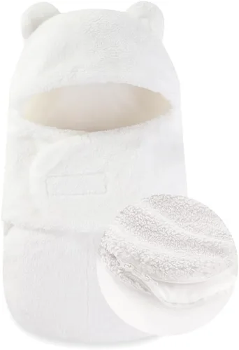 Miniatura 18 de AiWMGL Manta de Forro Polar para Bebé de Invierno 0-3 Meses Niños Niñas Envoltura Ajustable para Recién Nacido Suave y Cálida Saco de Dormir de Felpa