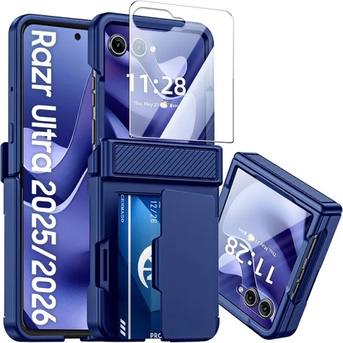 Miniatura 9 de CENMASO - Funda para Galaxy Z Flip 6/Z Flip 7 FE con protección de bisagra y protector de pantalla integrado, funda ultrafina de cuerpo completo a