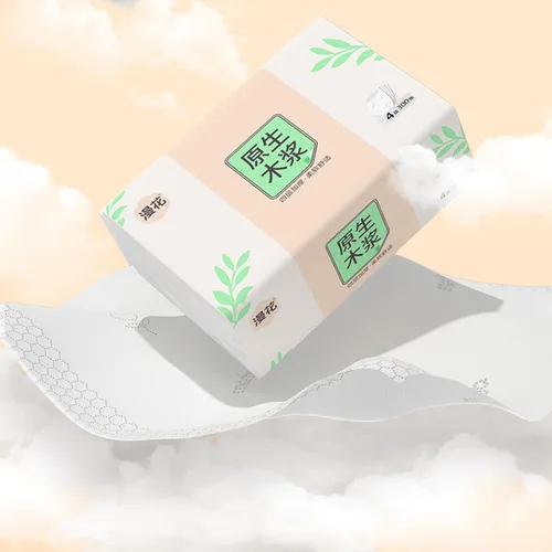 Miniatura 8 de Paquete de 6, tejido facial pequeño y suave, papel higiénico, servilleta desechable, funda de bolsa no caja, papel facial blanco, material de fibra