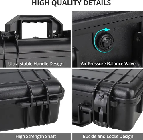 Miniatura 4 de Estuche rígido profesional Mini 4 Pro, bolsa de transporte de viaje impermeable para DJI Mini 4/3 Pro, con control remoto RC-N2/RC 2 y accesorios