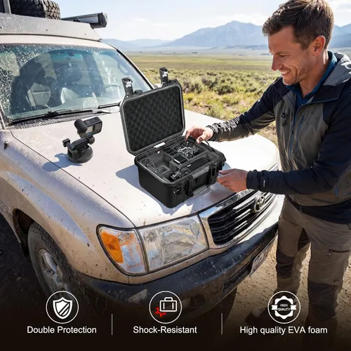 Miniatura 8 de Lekufee Funda rígida impermeable para GoPro Hero 13/12/11/10/9/8, LIT Hero, Hero 4K, Gopro Volta, Media Mod, Creator Edition y más accesorios