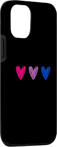 Miniatura 3 de Funda para iPhone 12/12 Pro Bisexual Pride Hearts Bi Pride Flag