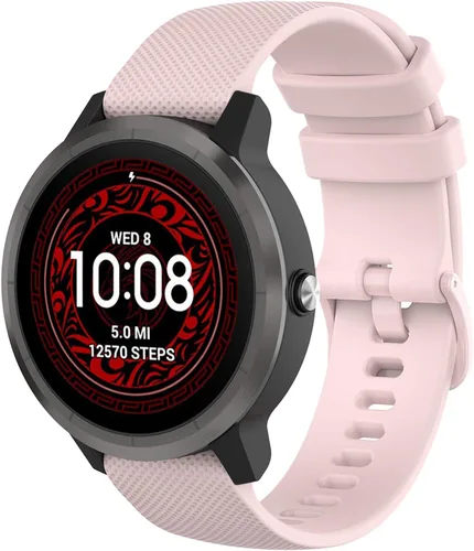 Miniatura 9 de Correa de reloj Garmin Approach S40 S12 S42 para mujeres y hombres, correa de repuesto de silicona de liberación rápida de 0.787 pulgadas para Gris