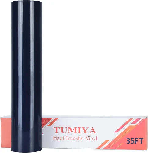 Miniatura 58 de TUMIYA Vinilo HTV - Vinilo de transferencia de calor de 12 pulgadas x 35 pies, vinilo dorado para planchar, rollo adhesivo brillante fácil de cortar