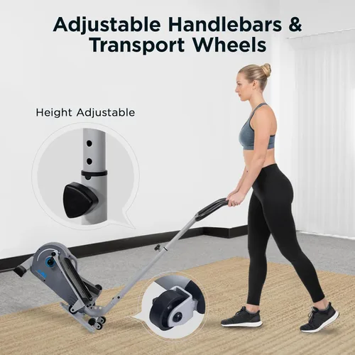 Miniatura 6 de JLL Elliptical Exercise Machine, Mini Elliptical Cross Trainer 2-in-1 Sit/Stand, 8-Level Magnetic Resistance, Compact Home & Office, LCD Monitor