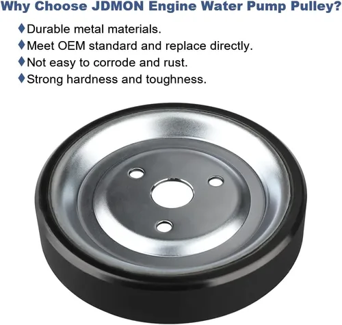 Miniatura 7 de JDMON Compatible con la polea de bomba de agua del motor Mini Cooper Coupe Chili Countryman 2007-2016 Reemplaza 11517545958 V2022322 11517619020