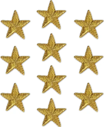 Miniatura 19 de Laughing Lizards Parches bordados con estrellas para planchar para ropa, chaquetas, mochilas y decoraciones (negro, 1 pulgada)