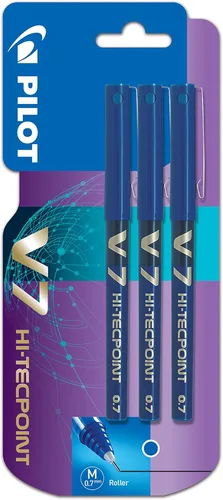 Miniatura 2 de Pilot V7 Hi-Tecpoint - Bolígrafo de punta de 0.028 in, color azul, caja de 12