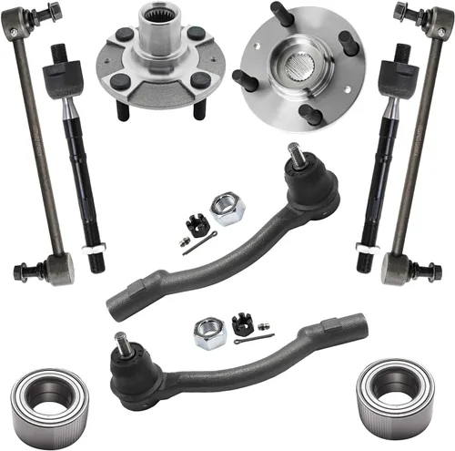 Miniatura 157 de Detroit Axle - Kit de nudillos de dirección delantera izquierda para Ford Edge Lincoln MKX 07-10, cojinete de rueda del lado del conductor, nudillo