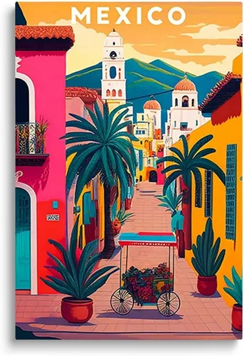 Miniatura 12 de SKYSUKEY Impresión artística mexicana retro para oficina, póster de arte latino, citas inspiradoras en español, decoración de pared, arte de pared