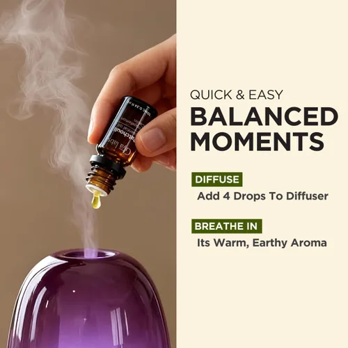 Miniatura 4 de Aceite esencial de pachulí 100% puro, 0.34 onzas líquidas, aceite de pachulí para cabello, piel, difusor, aromaterapia y aroma para hacer velas