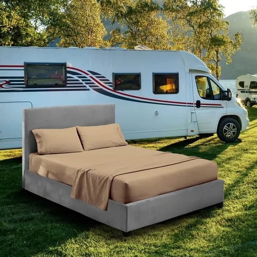 Miniatura 5 de Juego de sábanas para literas de autocaravana – 48 x 75 pulgadas, tamaño matrimonial 3/4, color azul aguamarina, litera para cuna, cama de caravana
