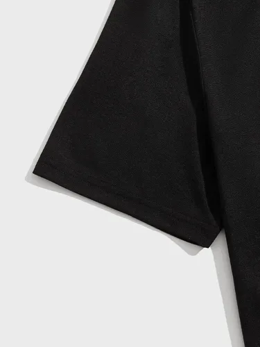 Miniatura 95 de GORGLITTER Conjunto de 2 piezas de camiseta gráfica de manga corta para hombre, estampado hawaiano con cordón y pantalones cortos