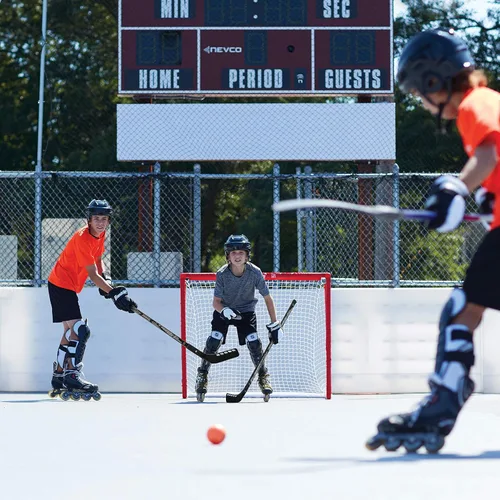 Miniatura 6 de Franklin Sports Set de arco, pelota y palo de hockey - NHL