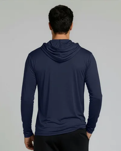 Miniatura 6 de Paquete de 3 Sudadera con capucha deportiva para hombre de ajuste seco con absorción de humedad y manga larga