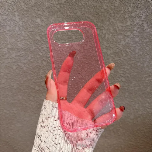 Miniatura 25 de Magnética para Google Pixel 8 Funda para Mujeres, [Efecto Holográfico Iridiscente que Cambia de Color] Funda Protectora de Teléfono Mate de Moda