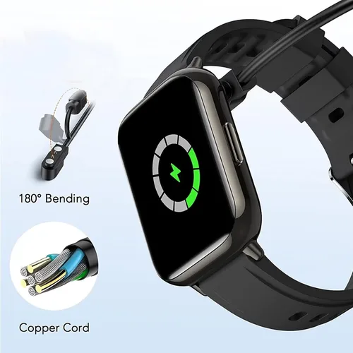Miniatura 5 de Paquete de 2 cargadores de reloj inteligente con cable de carga de datos USB universal de 2 pines, cargador magnético compatible