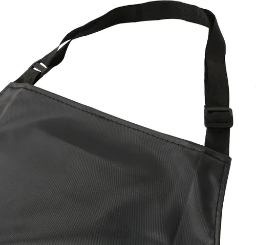 Miniatura 2 de kilofly Delantal impermeable de vinilo extra largo de 43 pulgadas con lazos ajustables para el cuello, 2 unidades, Negro