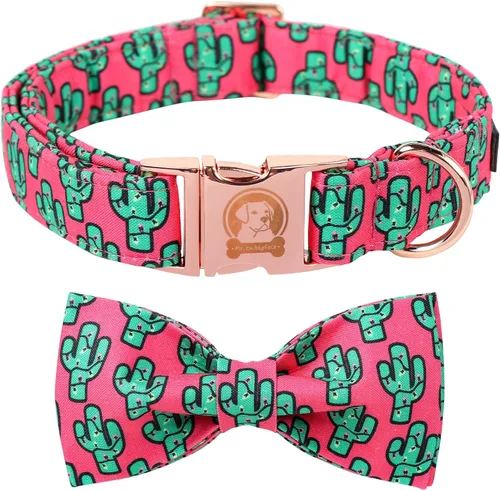Miniatura 16 de MR. CHUBBYFACE· Collar de Pascua para perro de conejo con lazo, collar ajustable para mascotas con corbatín para perros pequeños, medianos y grandes
