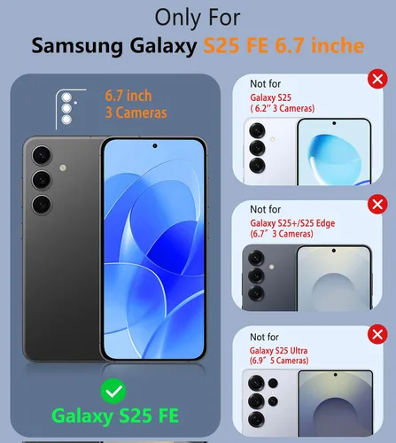 Miniatura 26 de FNTCASE Funda para iPhone 17 Pro: Fundas delgadas translúcidas de color azul claro compatibles con MagSafe, protección completa de la cámara