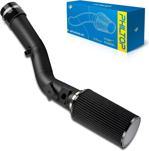 PHILTOP Kit de entrada de aire frío de 3.7" Sistema compatible con Ford F250/F350/F450/F550 Super Duty 2003 2004 2005 2006 2007 V8 6.0L, Excursion
