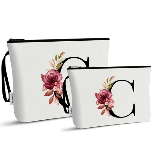 Miniatura 122 de Vavabox A-Z Bolsa de Maquillaje Personalizada, Regalos de Cumpleaños para Mujeres y Mamá, Regalos para la Mejor Amiga, Bolsa de Cosméticos