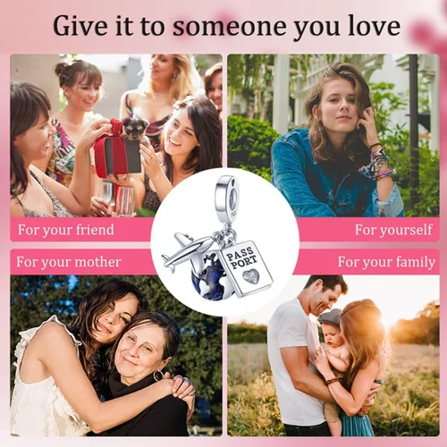 Miniatura 4 de LeeFeel Encantos de corazón de lazo, exquisitos abalorios de corazón de amor con circonita cúbica transparente para mujeres, pulseras para bricolaje