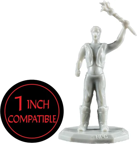 Miniatura 2 de Monster Townsfolk Mini Figuras de fantasía – 8 piezas de personajes campesinos no jugadores en miniatura NPC – Tamaño hexagonal de 1 pulgada