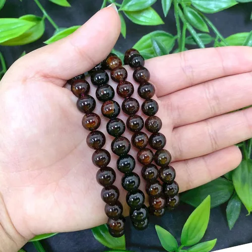 Miniatura 668 de Gem Avenue Handmade Round Bead Stretch Bracelet Unisex Natural Stone Beaded Jewelry for Men & Women, Elastic Wristband for Daily Wear