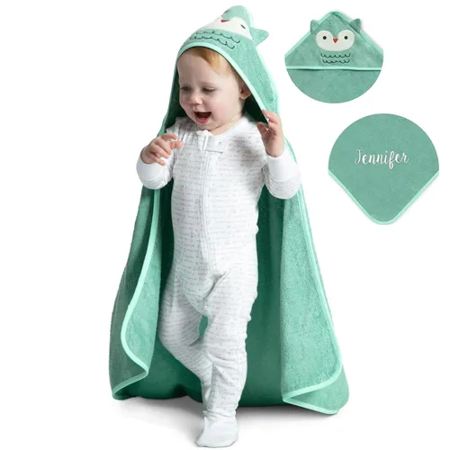 Miniatura 14 de Delta Children Toalla de baño con capucha para niños con bolsillos - Super suave y absorbente - Gran regalo para niños y niñas, Perro Marrón
