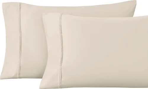 Miniatura 21 de Superior Juego de fundas de almohada estándar de 1200 hilos, 100% algodón egipcio, suave y transpirable, 2 piezas, color verde azulado