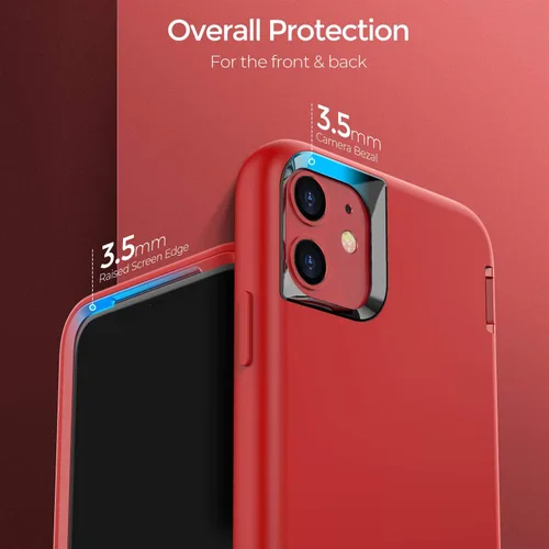 Miniatura 4 de ORIbox - Funda compatible con iPhone 13, acabado suave de silicona líquida exterior