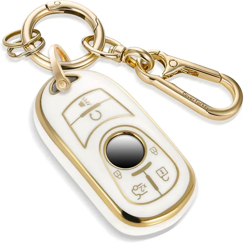 Miniatura 45 de Funda para llavero GMC con llavero de cuerda trenzada de metal antipérdida, exquisita funda suave para Tahoe Acadia Terrain Yukon Yukon XL Silverado